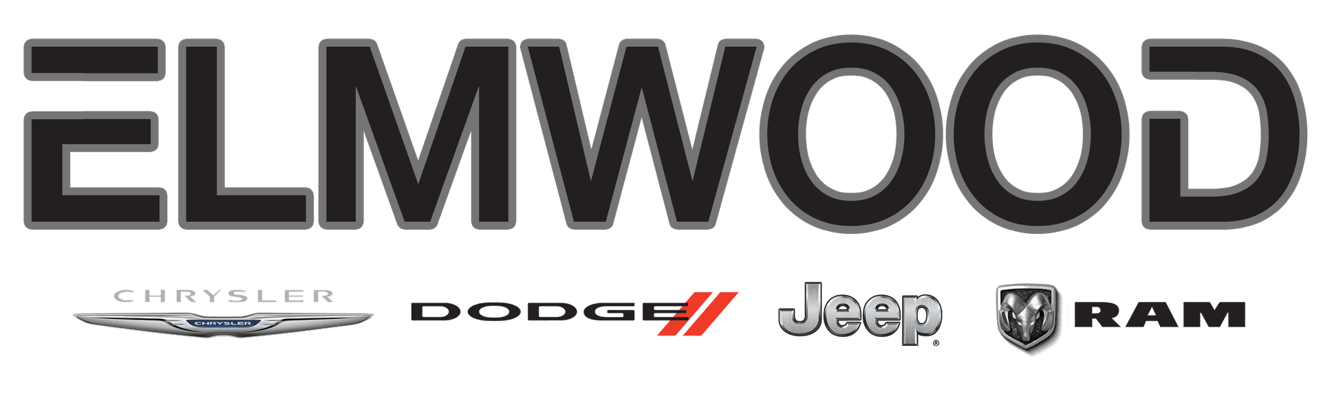 Elmwood Chrysler Dodge Jeep Ram logo