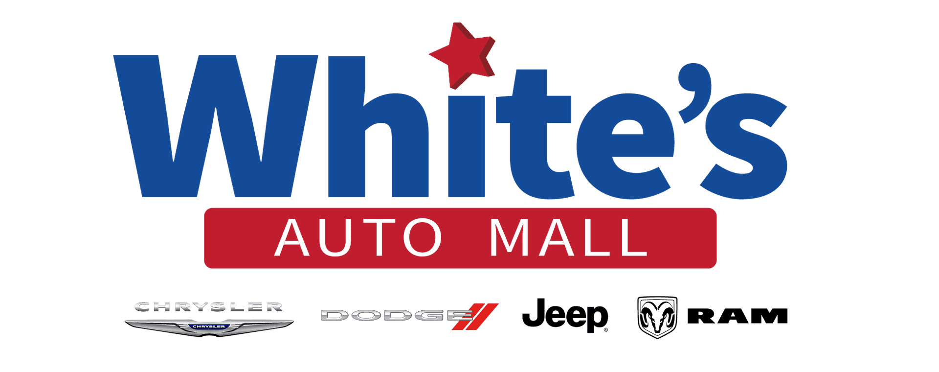 White's Auto Mall Chrysler Dodge Jeep Ram logo